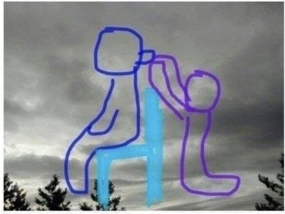 attached to post