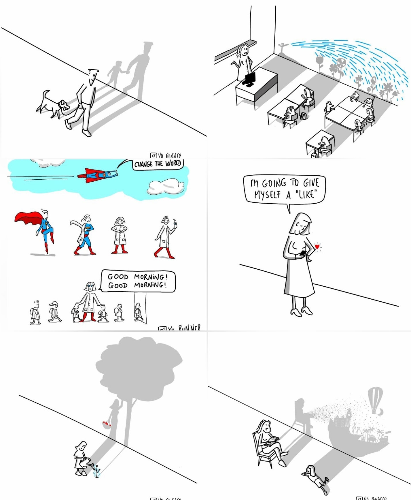attached to post