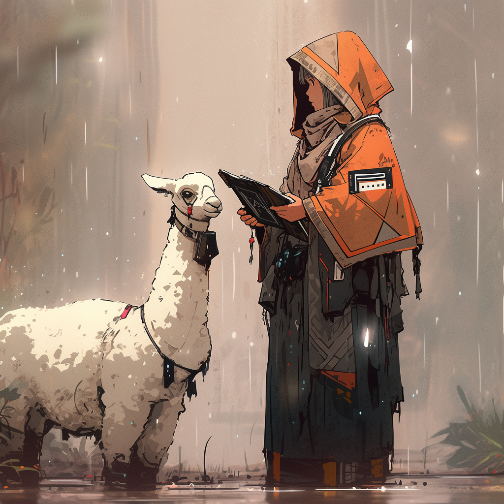 attached to post
