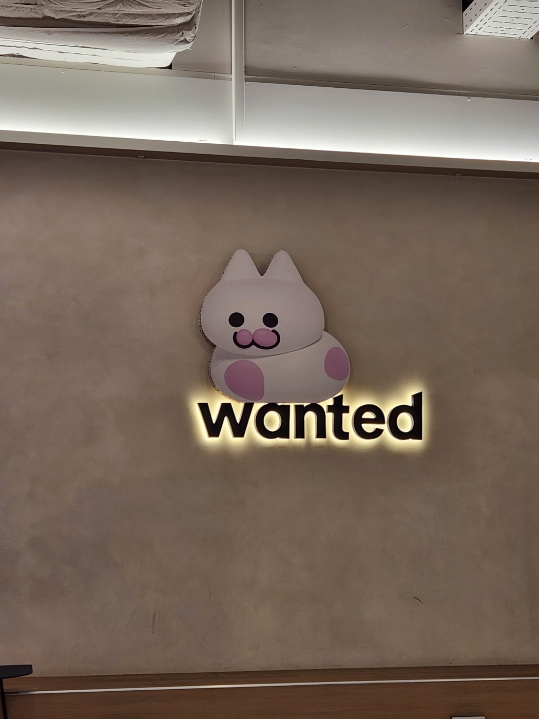 attached to post